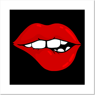 Kinky Red Lips Posters and Art